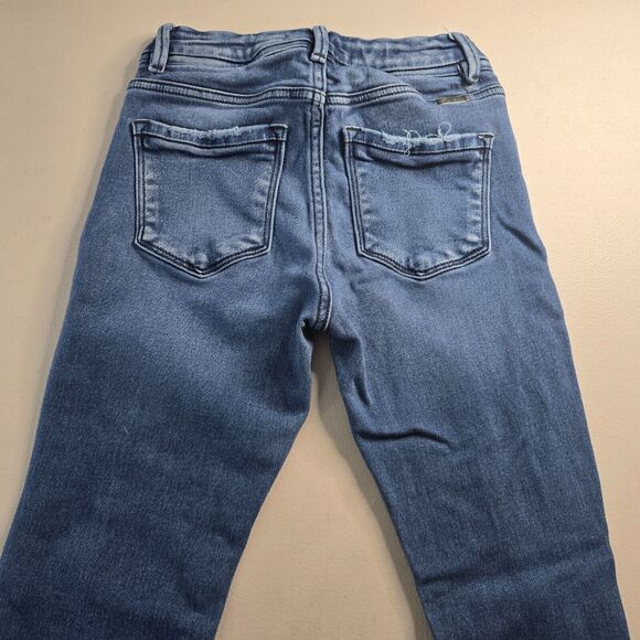 KanCan Jeans Women's 24 Blue Medium Wash Distressed Skinny Ankle - Picture 13 of 16